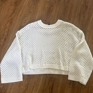 H&M Ivory Knit Sweater